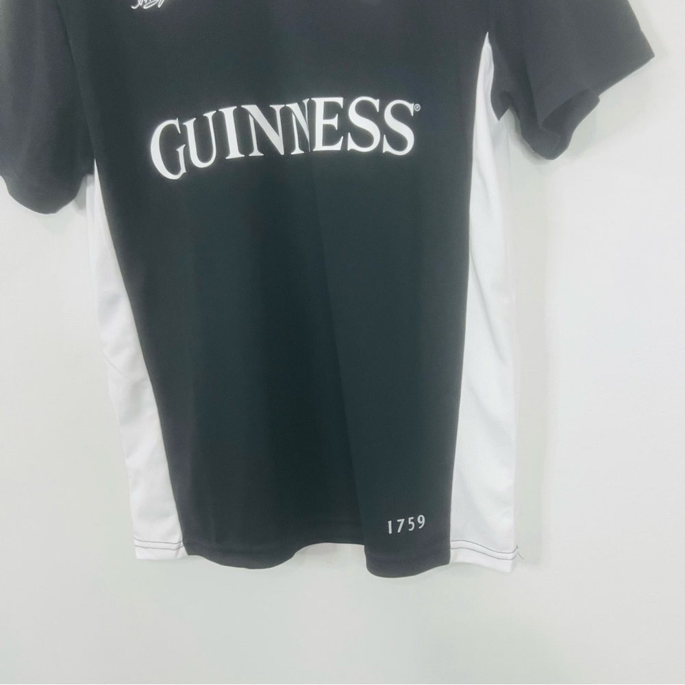 Guinness Black Embossed Performance Rugby Tee Small - Picture 6 of 8